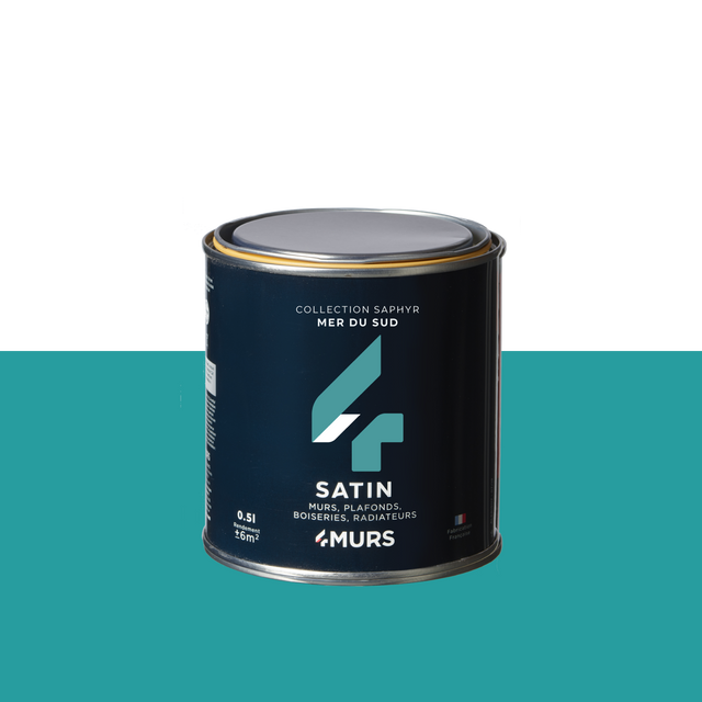 Saphyr Peinture Finition Peinture mer du Sud Satiné 0,5 L