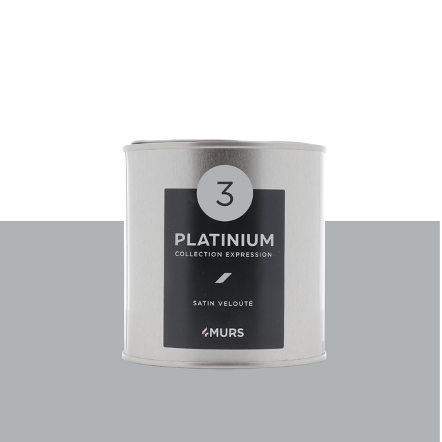 Expression Peinture Finition Peinture platinium Satiné 0,5 L