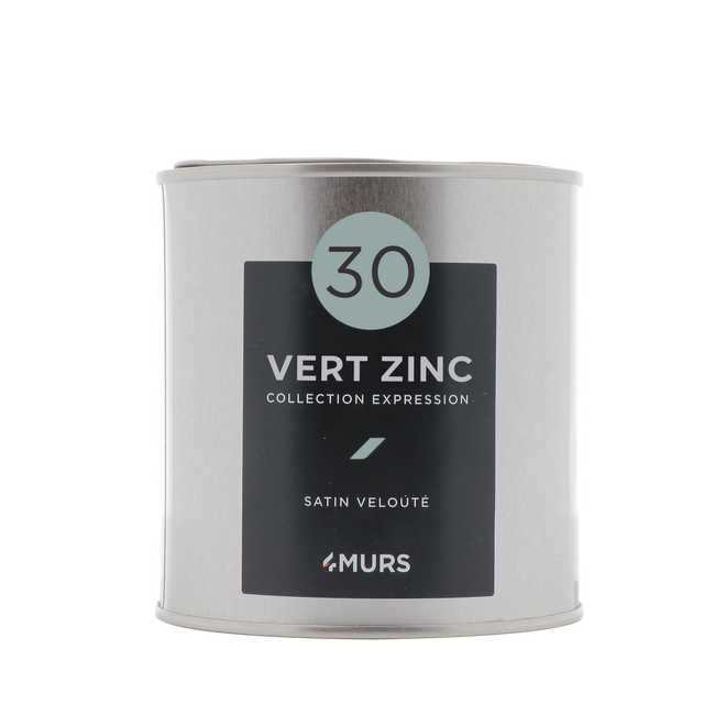 Expression Peinture Finition Peinture vert zinc Satiné 0,5 L