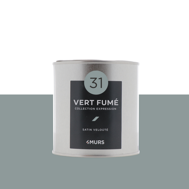 Expression Peinture Finition Peinture vert fumé Satiné 0,5 L