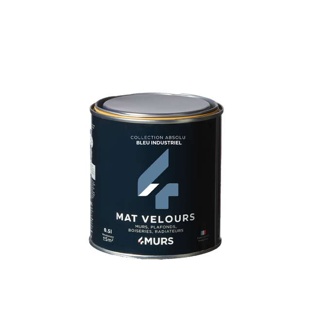 Absolu Peinture Finition Peinture bleu industriel 0,5 L