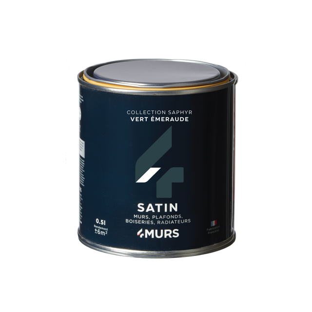 Saphyr Peinture Finition Peinture vert émeraude Satiné 0,5 L
