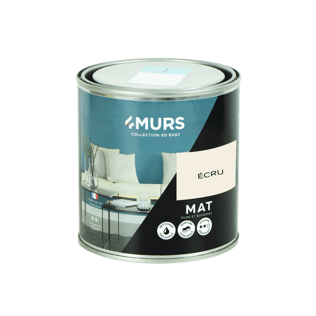 So Easy Peinture Finition Peinture écru Mat 0,5 L