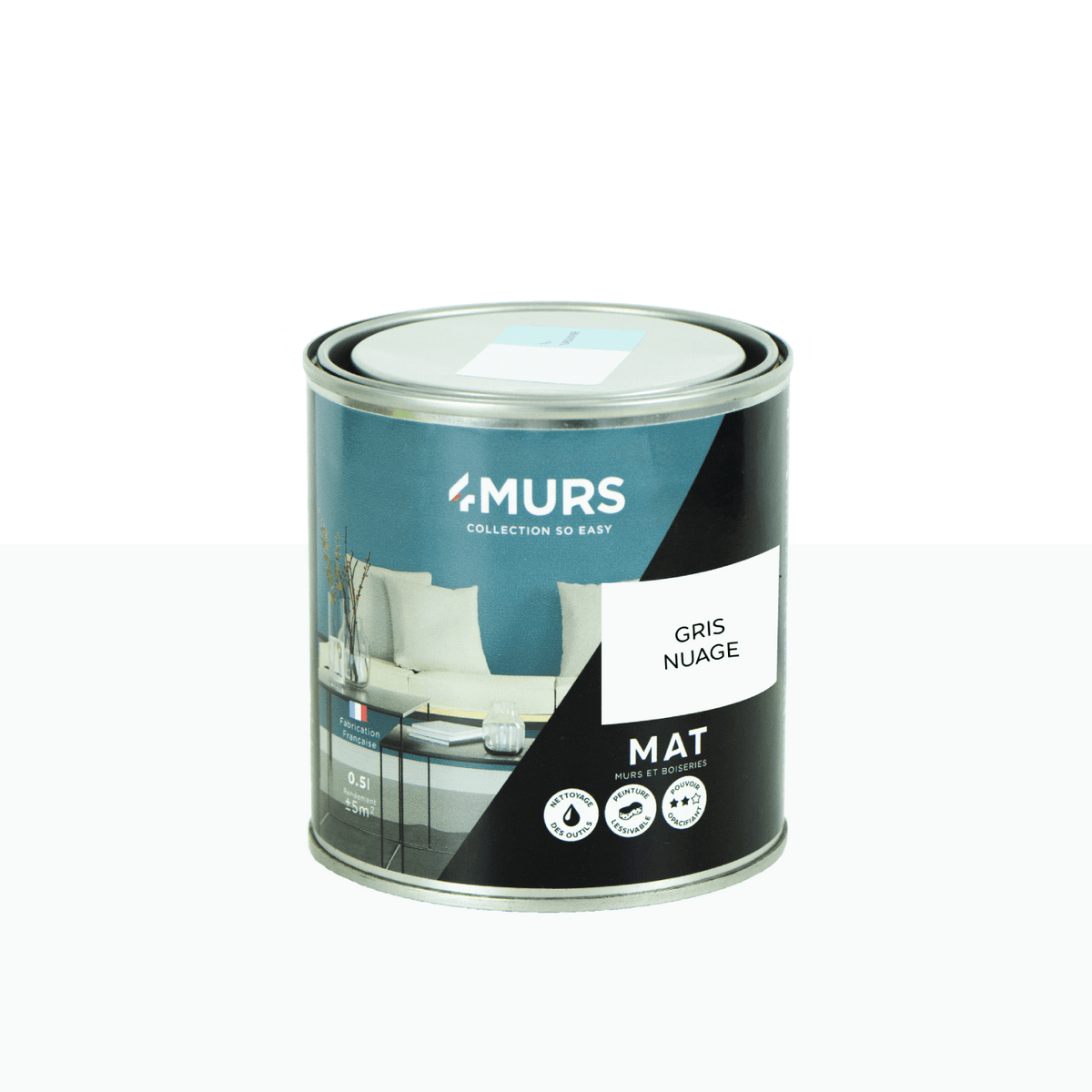 SO EASY Peinture So easy Gris nuage Mat  0,5L
