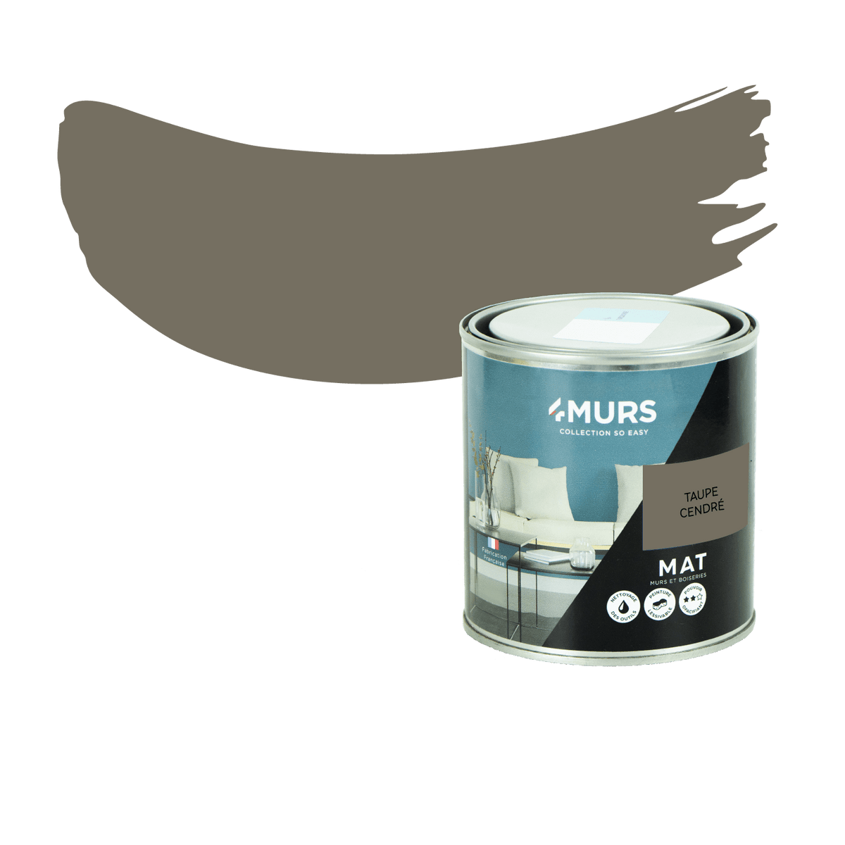 SO EASY Peinture So easy Taupe cendré Mat  2,5L