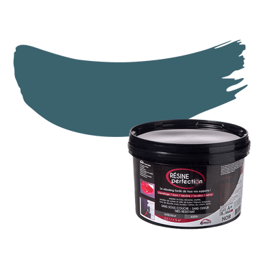 RÉSINE PERFECTION Peinture Résine Bleu paon Satiné 0,5L