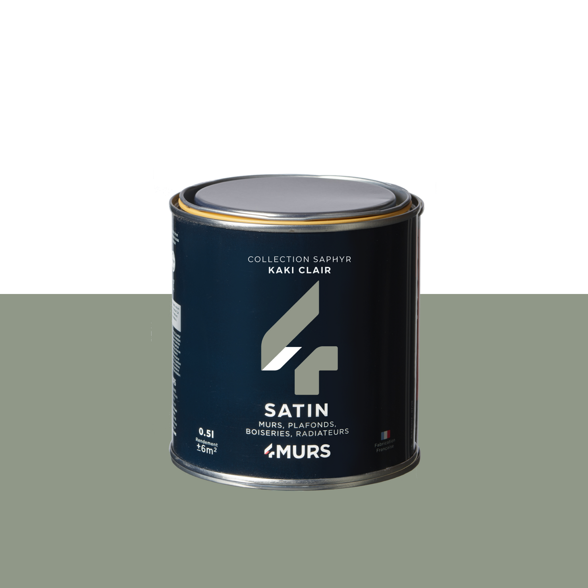 SAPHYR Peinture Saphyr Kaki clair Satiné 0,5L