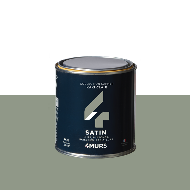 Saphyr Peinture Finition Peinture kaki clair Satiné 0,5 L