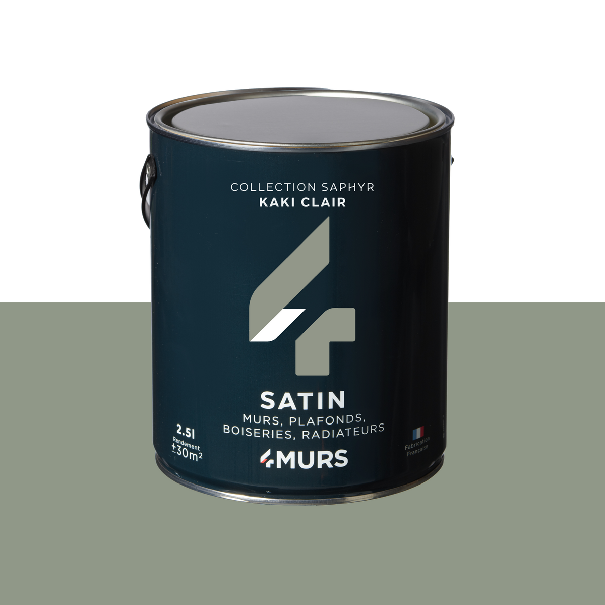 SAPHYR Peinture Saphyr Kaki clair Satiné 2,5L