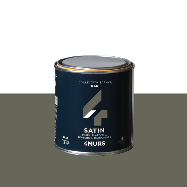 Saphyr Peinture Finition Peinture kaki Satiné 0,5 L