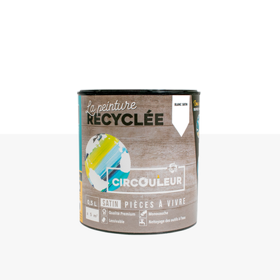 CIRCOULEUR Peinture Circouleur Blanc Satiné 0,5L
