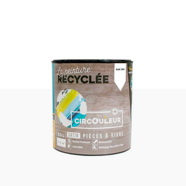 CIRCOULEUR Peinture Peinture blanc Satiné 0,5 L