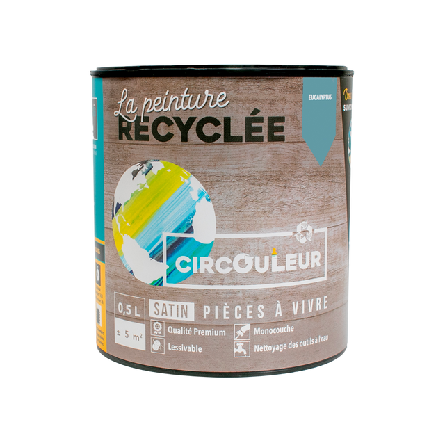 CIRCOULEUR Peinture Peinture eucalyptus Satiné 0,5 L