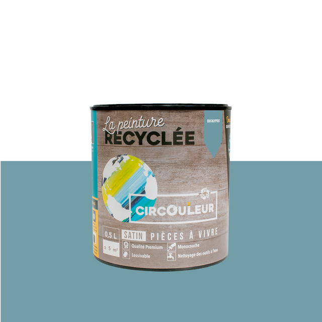 CIRCOULEUR Peinture Peinture eucalyptus Satiné 0,5 L