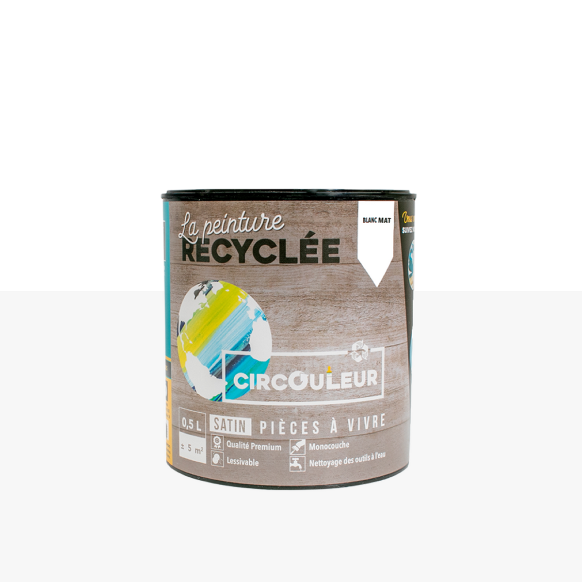 CIRCOULEUR Peinture Circouleur Blanc Mat 0,5L