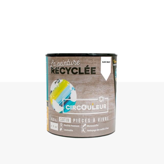 CIRCOULEUR Peinture Peinture blanc Mat 0,5 L
