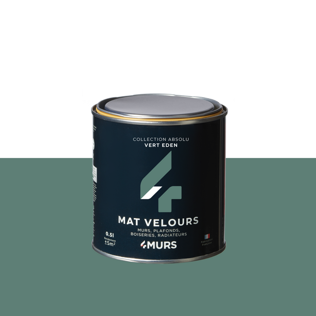 Absolu Peinture Finition Peinture vert eden Mat 0,5 L