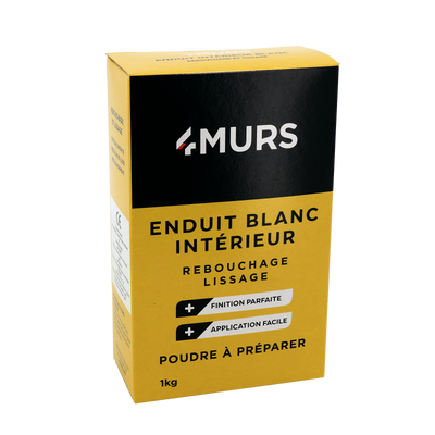 4MURS Enduit de rebouchage et lissage 4murs 1Kg