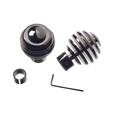 Embout Onyx Nickel noir Métal brillant