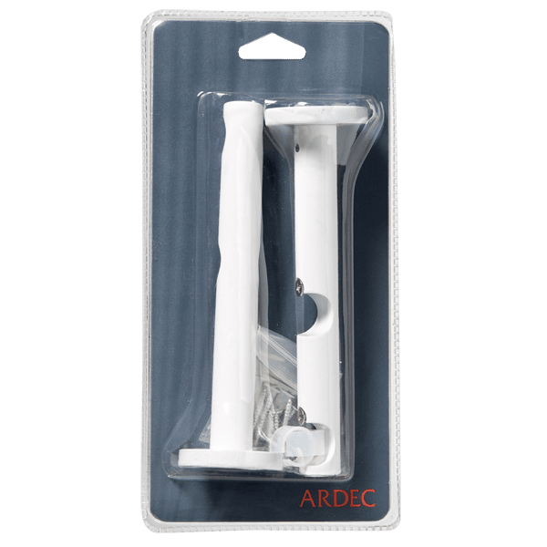 Support barre à rideau HOWLITE blanc 1,9 cm de 9,5 à 15,5 cm