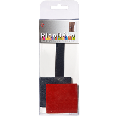 Embrasse aimantée Nacre 3d Rouge carmin Plastique