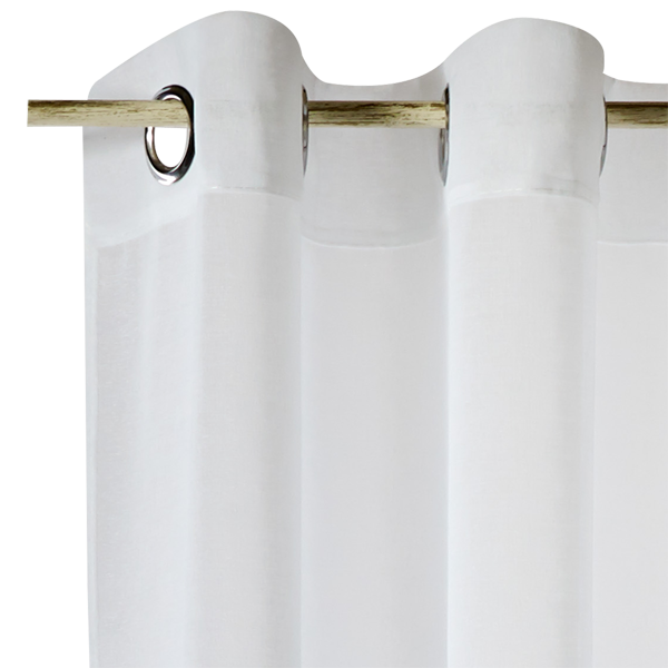 Voilage COLORS coloris blanc 140 x 260 cm
