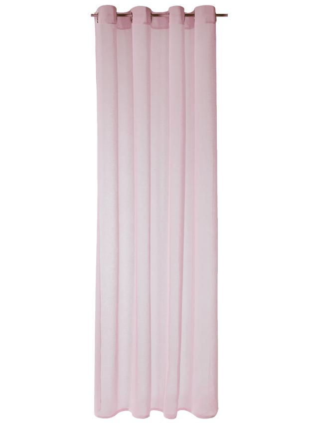 Voilage COLORS coloris rose pâle 140 x 260 cm