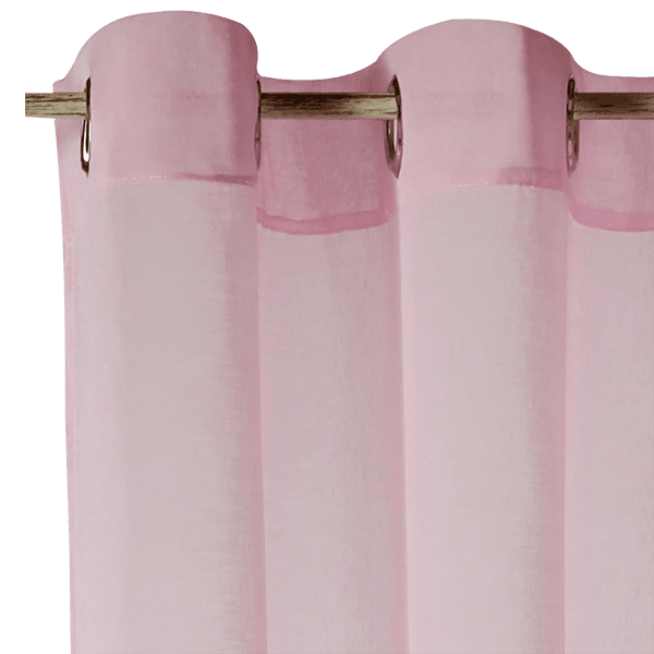Voilage COLORS coloris rose pâle 140 x 260 cm