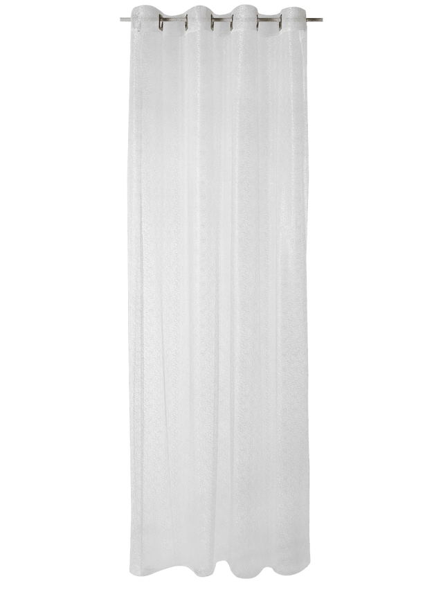 4MURS Voilage NEW ZIG ZAG coloris blanc 140 x 240 cm