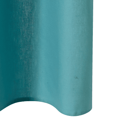 Rideau COTOON coloris bleu lagon 140 x 240 cm