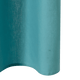 Rideau Cotoon Bleu lagon