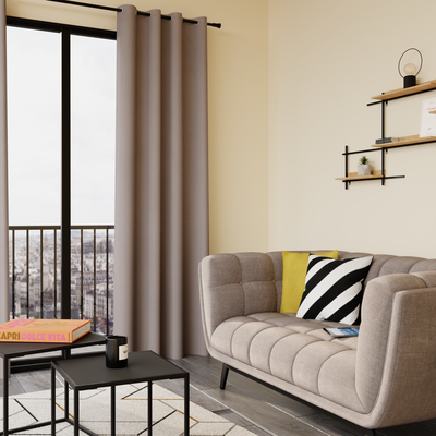 Rideau thermique Alessandro Gris perle