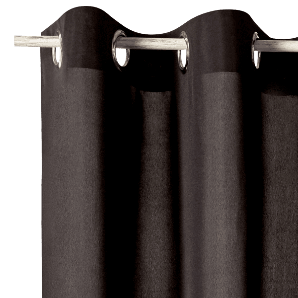 Rideau ESSENTIAL coloris noir 140 x 240 cm
