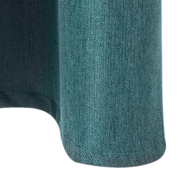 Rideau AMSTERDAM coloris bleu paon 140 x 240 cm