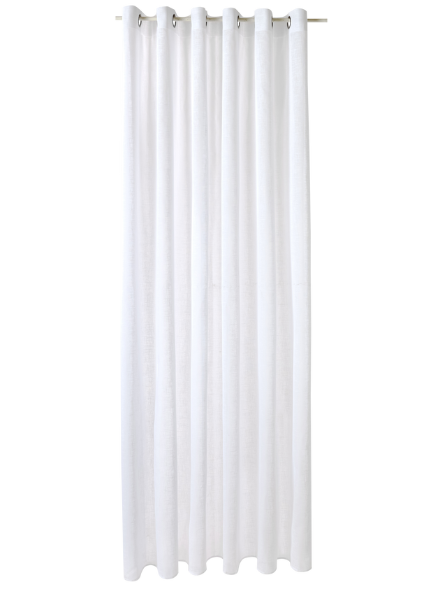 Voilage ASPECT LIN coloris blanc 240 x 260 cm