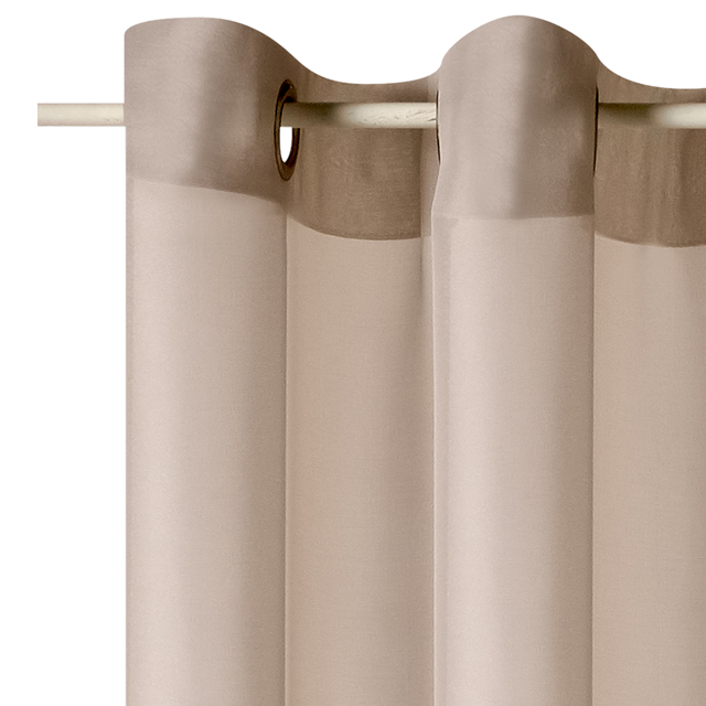 Voilage VOILE CHIC coloris beige 145 x 240 cm