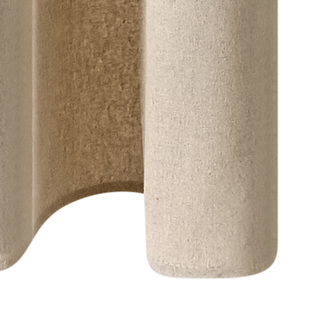 Rideau BRUSH coloris beige 135 x 240 cm