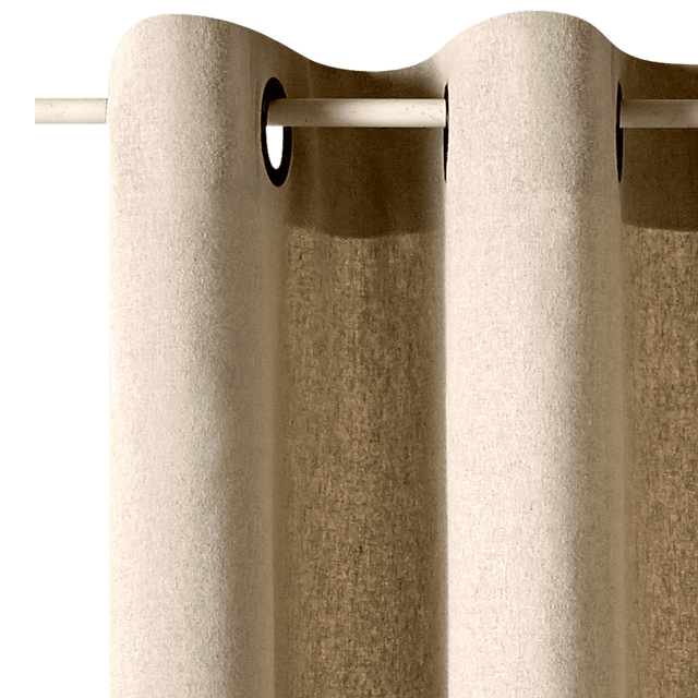Rideau BRUSH coloris beige 135 x 240 cm