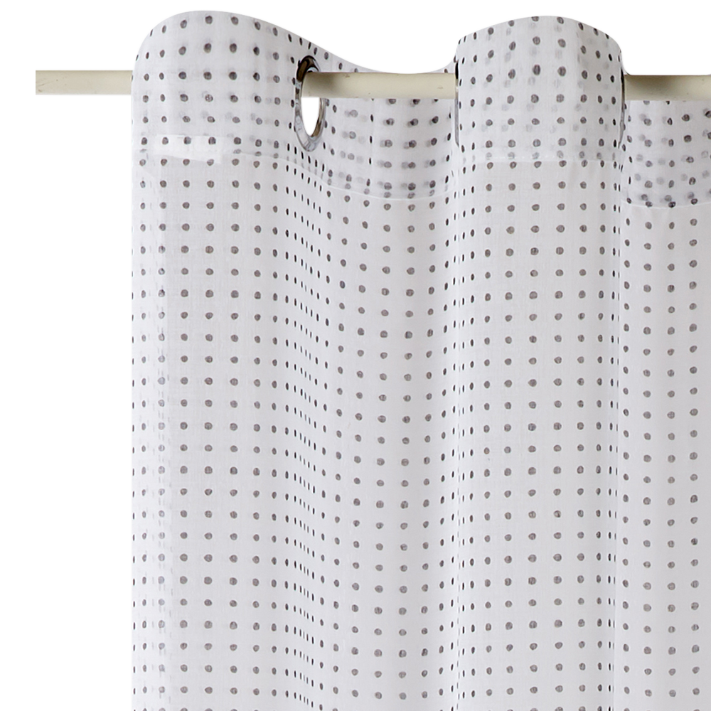 Voilage Dotted Blanc