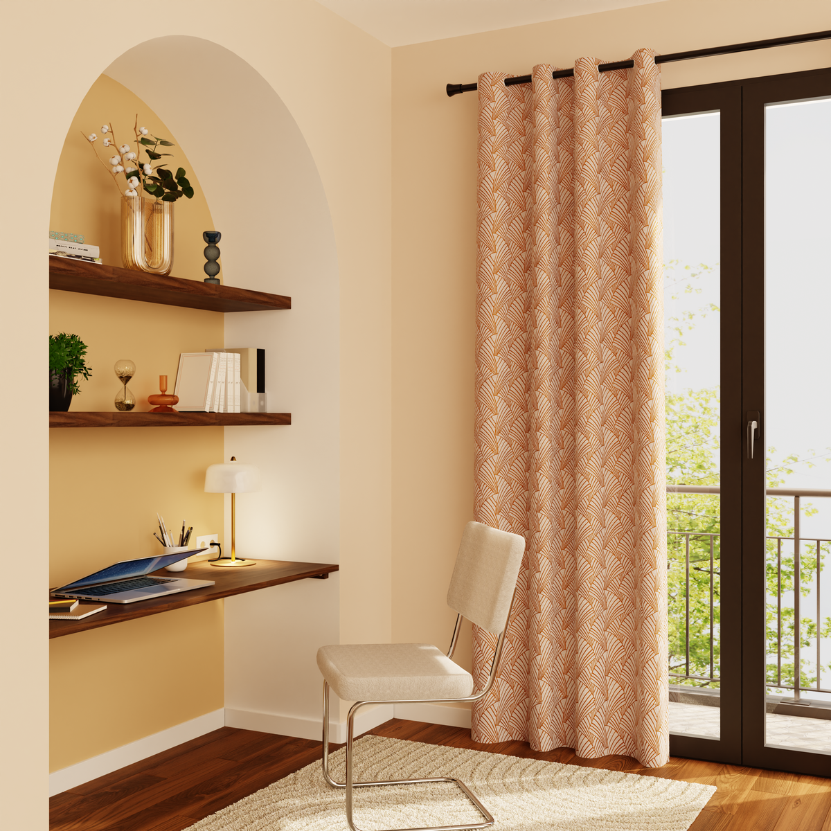 Rideau Ardecco Jaune moutarde