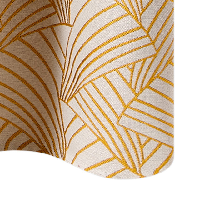 Rideau ARDECCO coloris jaune moutarde 135 x 250 cm