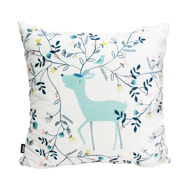 4MURS Coussin ENCHANTED FOREST coloris blanc 45 x 45 cm