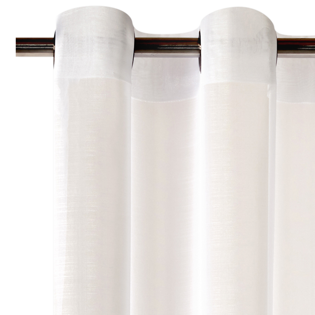 Voilage ÉTAMINE GIVRÉE coloris écru 145 x 240 cm