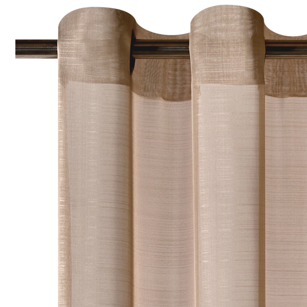 Voilage Étamine givrée Taupe