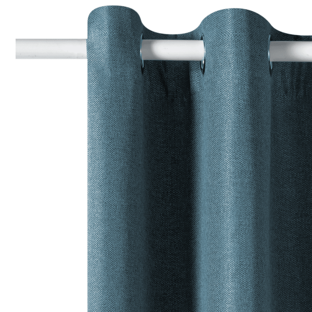 Rideau occultant Hugo Bleu métal