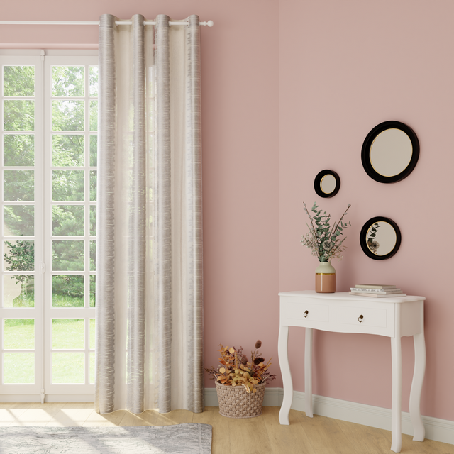 Voilage BLISS coloris blanc 140 x 240 cm