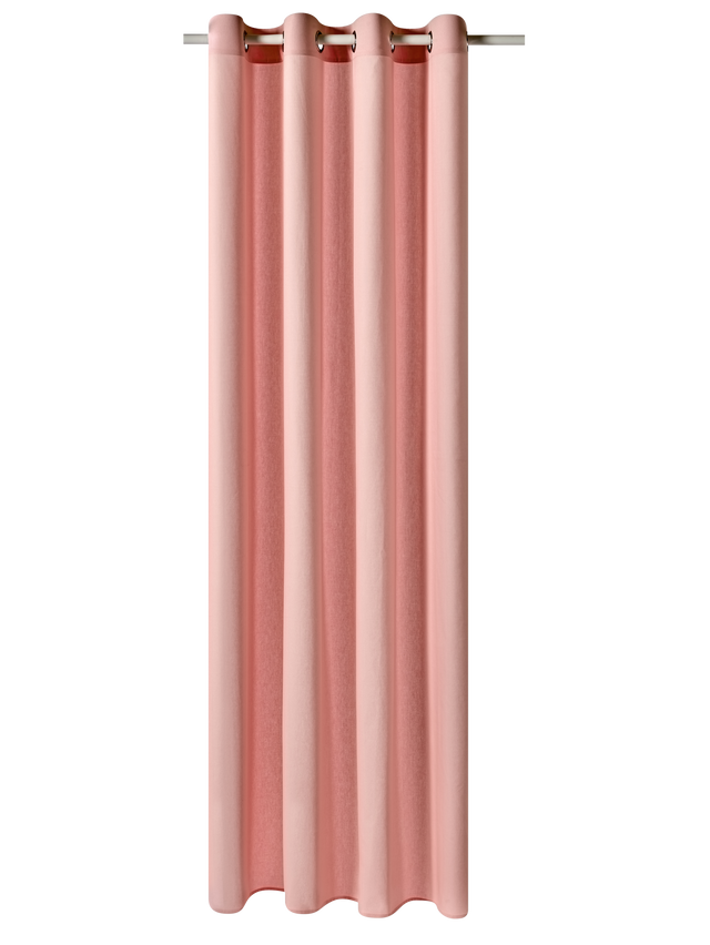 Rideau COTOON coloris rose blush 140 x 240 cm