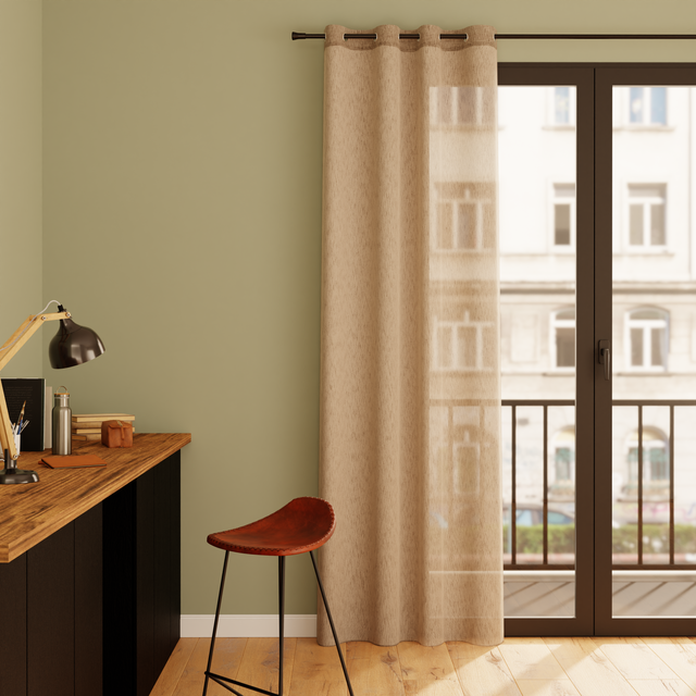 4MURS Voilage DIRITTO coloris lin 140 x 240 cm