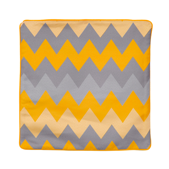 Housse de coussin ROSALIE coloris jaune 40 x 40 cm