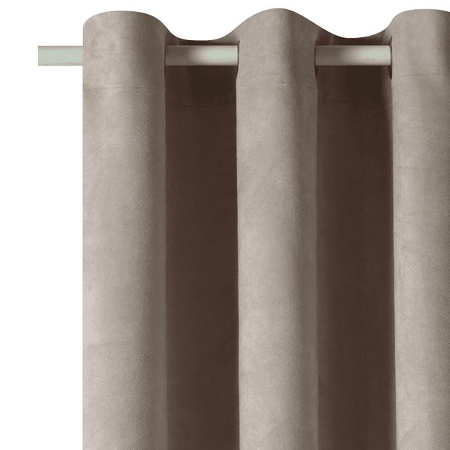 4MURS Rideau VELVET coloris tourterelle 140 x 260 cm
